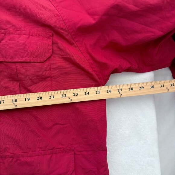 Vintage Woolrich Jacket Mens XL Red Full Zip Parka Chore Windbreaker Wool Line - Picture 4 of 11